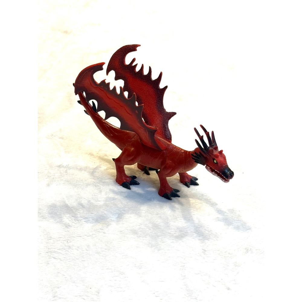 SDE 031 Red Dragon Action Figure Mythical Creature Toy 7 Inch Vintage 2005